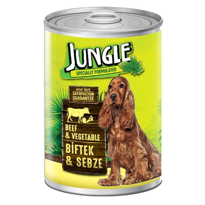 Jungle Dog Cans 415 Gr Beef-Vegetable (24Pcs)